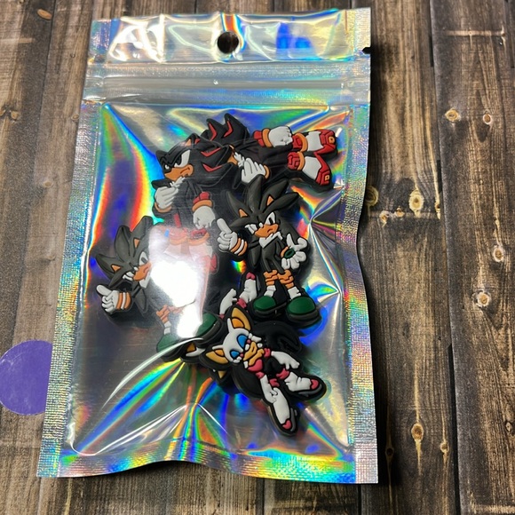 5for$10 Shadow The Hedgehog, Rouge, Silver Croc 6Pcs Croc Charms Accessories - Picture 4 of 5